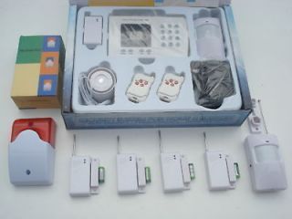 WIRELESS HOME SECURITY SYSTEM HOUSE ALARM w AUTO DIALER