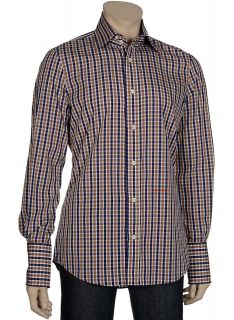 445 DSQUARED Slim Fit Plaid Dress Shirt Small S (I Have A Dream) Made 