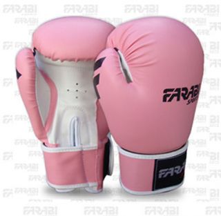   Boxing Gloves Junior Mitts mma Synthetic Leather Sparring Gloves Pink