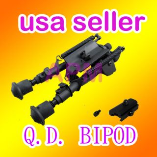 Spring Pivot Bipod + QD weaver rail harris adaptor