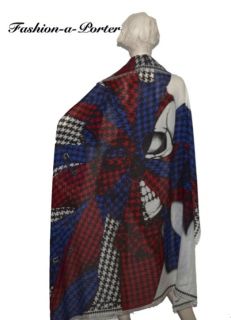   McQUEEN UNION JACK WRAPPED PIN SKULL SCARF PASHMINA LARGE VERY RARE