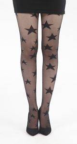   Mann All Over Sheer Stars Tights, plus sizes   As worn by Jessie J