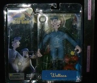 Wallace & Gromit Curse Of Were Rabbit WALLACE Action Figure In Box 