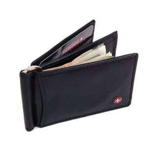 Mens Wallet Money Clip Spring Leather Front Pocket Wallet 11 Cards 
