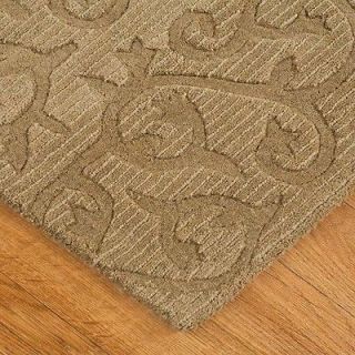 Wool Area Rug 9x12 Napoli Light Tan Patchwork Carpet New