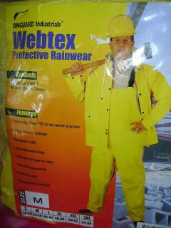 OnGuard Webtex Rainwear Coat Construction Worker Mens Size M NIP