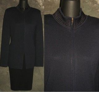 St John Collection knit suit jacket blazer size 12 14