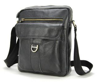   Leather Messenger Crossbody Handbag Casual Satchel Bag Purse Black