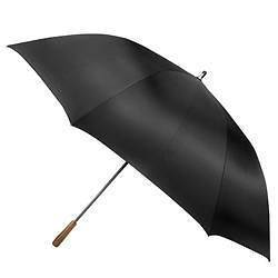 Totes® Auto Open Black Golf Size Stick Umbrella 60 Arc One touch 