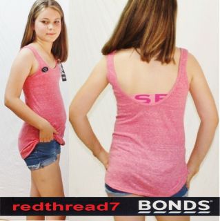   Children Kids Girls Crop Tank Bra Top Singlet Pink Size 6 8 10 12 14
