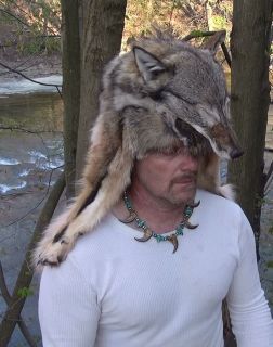 Coyote Mountain man fur hat *ladies hats red fox black powder ragalia 