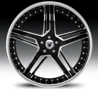 20 Asanti AF162 Black Chrome Wheels Rims 2 Piece Tone