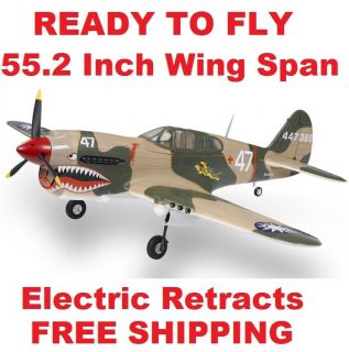 RC READY TO FLY P40 PLANE RTF HUGE 55 WINGSPAN