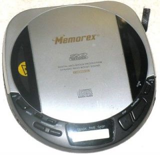 Memorex SILVER Portable CD Player Car KIT,Cassette Adapter