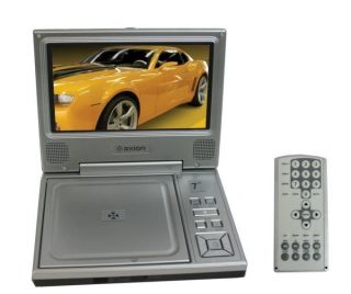   AXN 6072 7 LCD Widescreen Portable Car/Home DVD/CD/ Player Silver