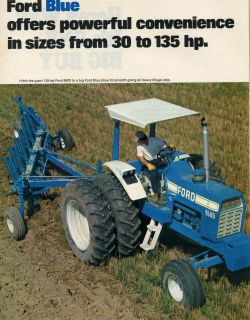 1974 Ford 9600 5000 & 3000 2 Page Farm Tractor Ad