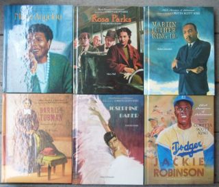 Lot of 6 HC Black Americans of Achievement Martin Luther King, Jr 