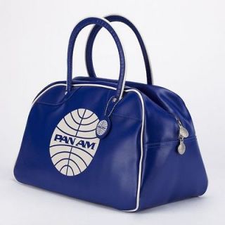 PAN AM Explorer Hand Bag Purse Tote Vintage in Pan Am BLUE Retro Style