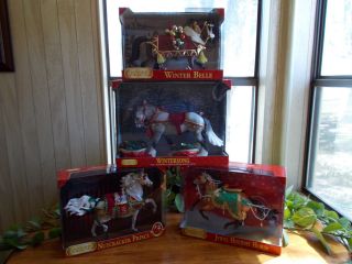 Traditional Holiday Breyer Horse Lot of 4