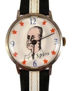 1970s Vintage Spiro Agnew Swiss Character watch / Swiss Made 