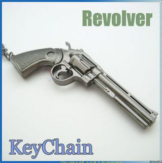 New Smith & Wesson Revolver Miniature Pistol Gun metal model Keychain 