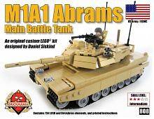 M1A1 Abrams Main Battle Tank (Tan)   Brickmania Custom LEGO Kit