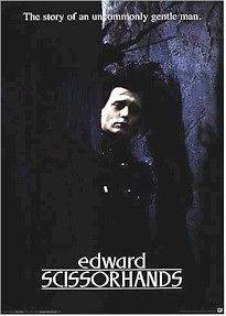MOVIE POSTER ~ EDWARD SCISSORHANDS (Johnny Depp) BLADES