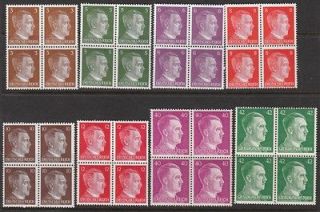   Selection Germany Block WWII 3rd Reich Adolf Hitler Nazi NSDAP 8 MNH