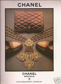 Chanel Fashion Advertisement 1981