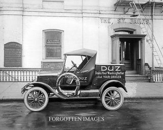 DUZ DETERGENT PROMOTIONAL CAR 1920s PHOTOGRAPH