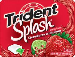 Trident Splash Strawberry Lime Chewing Gum 30 Pks