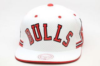 Mitchell & Ness NBA Chicago Bulls Snapback Hat White/Red/Jers​ey 