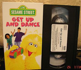Sesame Street GET UP AND DANCE Vhs $5Ships UNLIMITED MEDIA Musical 