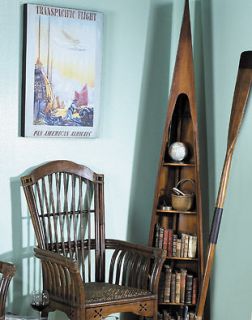 Man of Eight Bookshelf Nautical Rowboat Bookcase Authentic Models NEW