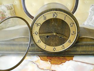 Vintage Kienzle German Chime Mantel/shelf Clock, 1920s w/key Walnut 