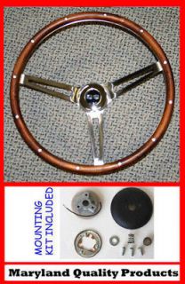 SS CHEVELLE NOVA CAMARO IMPALA Grant Steering Wheel Walnut Wood 15