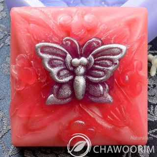 Silicone Soap Molds mould   Antic Square Butterfly