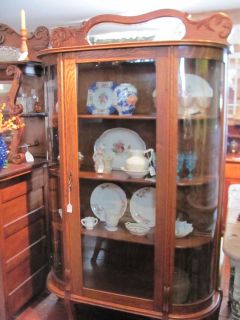 antique glass china cabinets