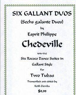 Tuba Duets 6 Gallant Duos by Chedeville Rococo 28 pp 6 suites of 