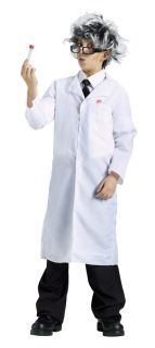Boys Child Mad Scientist Dr. Doctor White Lab Coat Costume Christmas 