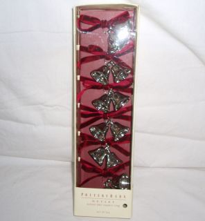   OUTLET SCHOOL BELL/CHRISTMAS BELL NAPKIN RINGS  SET OF 6 NEW IN BOX
