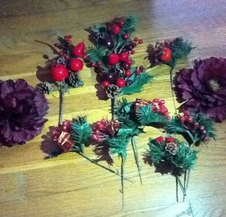 10 Piece Craft Decorations For Wreath Making, Flower Arrangements 