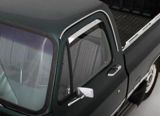   Ford Pickup 2PC Chrome Stainless Steel Window Ventvisors rain guards