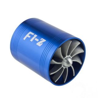 F1 Z Car Double Supercharger Turbine Turbo Charger Air Intake GAS/Fuel 