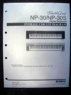 Yamaha NP 30 / NP 30S Piano Circuit Diagram Schematic