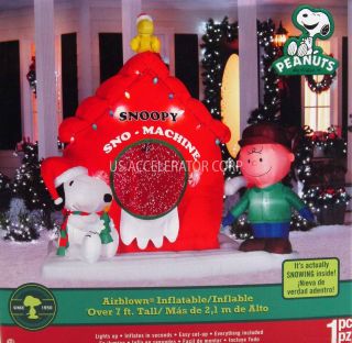 New OUTDOOR AIRBLOWN INFLATABLE CHRISTMAS DISPLAY SNOOPY PEANUTS 