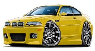 BMW M3 E46 Series Turbo Fire Wall Graphic Wall Decal Home Decor