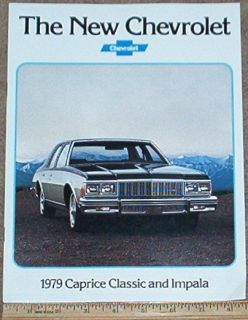 1979 79 Chevy Chevrolet Caprice Classic Impala Car Dealer Sales 