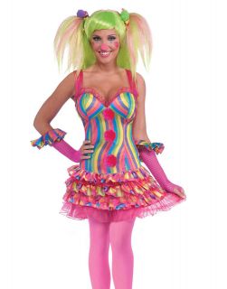Tootsie The Clown Circus Sweetie Adult Halloween Costume Standard Size