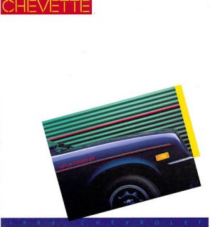 1986 CHEVROLET CHEVY CHEVETTE S SALES BROCHURE CATALOG